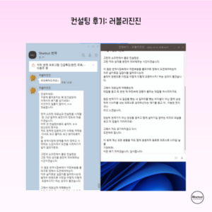 컨설팅 후기_ 러블리진진